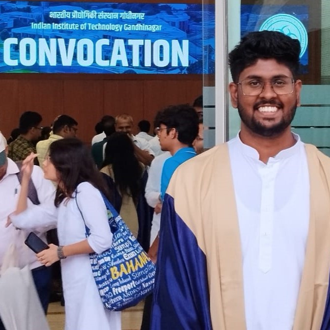 Outside IITGN Convocation Hall 2024